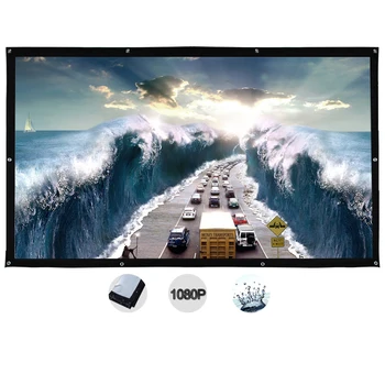 

120 Inch 4:3 Matt White Fast Fold Portable Fabric Cheap Projection Screen Curtain Film for HD LED LCD Projector Movie Projection