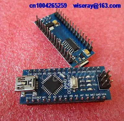 DHL/EMS 100 шт. Мини USB Nano V3.0 ATmega328P CH340G 5 В 16 М Микроконтроллер доска Arduino НЬЮ 3о