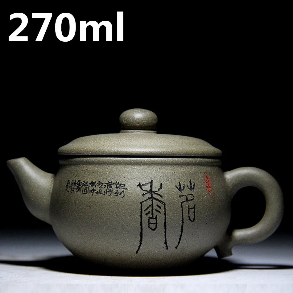 

Yixing Zisha Tea Pot 270ml Chinese Teapot Porcelain Kung Fu Tea Set Zisha Ceramic Kettle Oriental Tea Pots Handmade Teapots