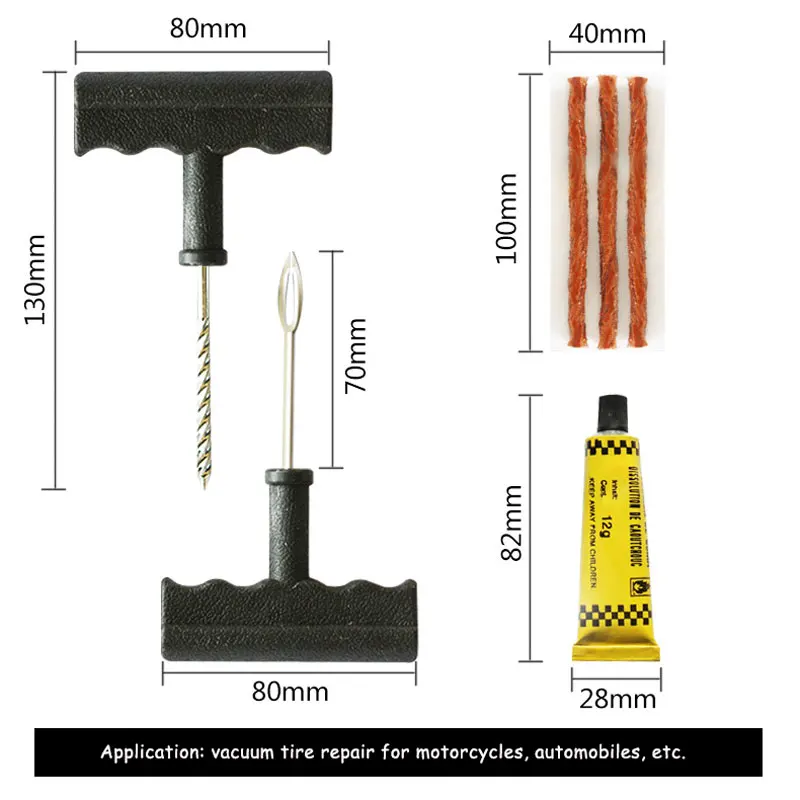 Инструменты для ремонта автомобилей, инструменты для ремонта аварийных шин, набор для автомобиля/грузовика/мото, бескамерный пирсинг шин, набор инструментов для ремонта, автозапчасти