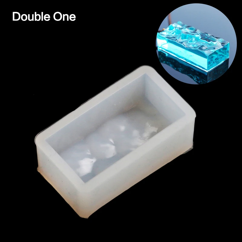 

Water Ripple Silicone Geometry Resin Mold Triangle Square Rectangle Round Jewelry Making DIY Craft Handmade Tools White