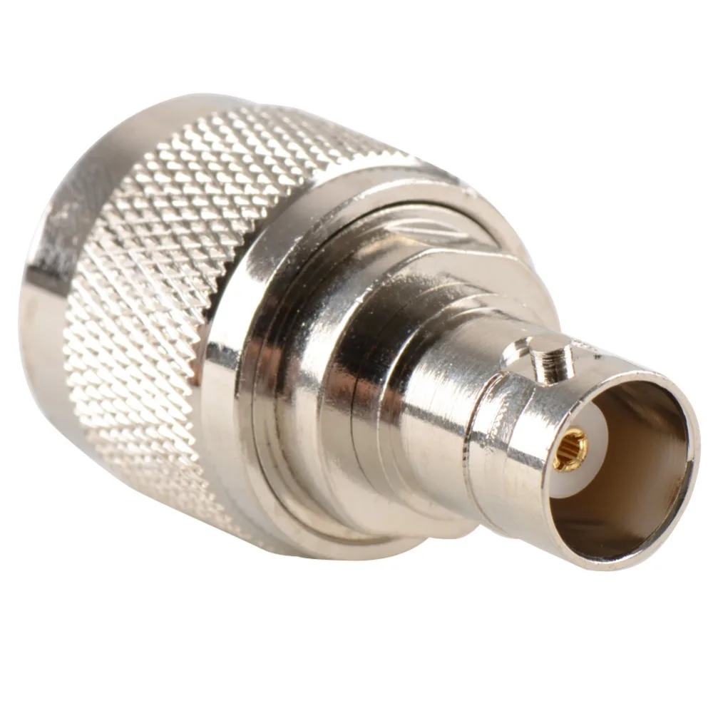 1Pc Adapter PL259 UHF Plug Male Nickel Plating To BNC Female Jack