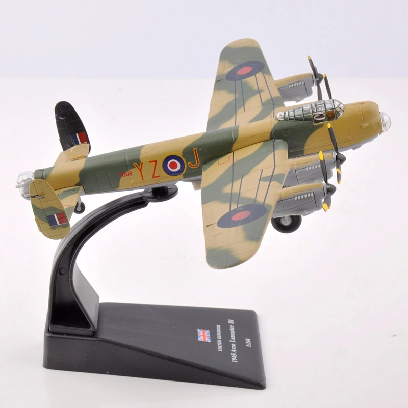 1/144 Британский Тяжелый бомбардировщик 1945 Avro Lancaster BI Fighter литье под давлением модели самолетов игрушки подарки коллекции