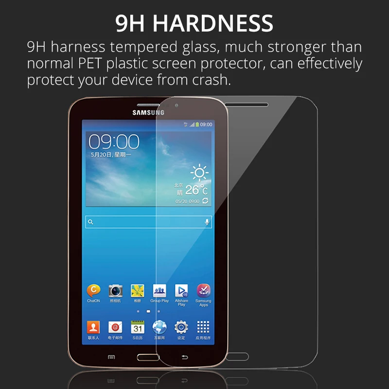 Закаленное стекло для Samsung Galaxy Tab 4 7.0 T230 T231 T235 7 дюймов|screen protector|tablet screen protector7&quot tablet