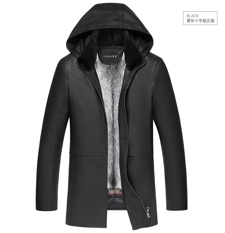 AYUNSUE, зимняя мужская куртка, натуральное меховое пальто для мужчин, оленья кожа, натуральная кожа, мужская куртка, s норковая куртка, парка, LN-181706, KJ2301