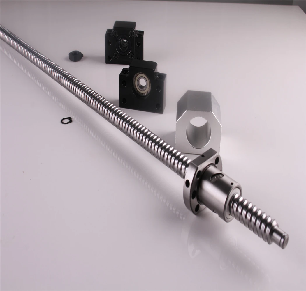 

Ballscrew SFU1605-750mm with nut+ 1 set BK12/BF 12+ Nut Housing DSG16H for CNC Ball screw