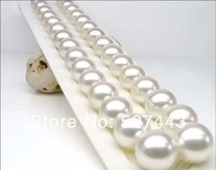

Wholesale fast HUGE 11-12 MM AAAA AKOYA WHITE PEARL NECKLACE 18 INCH (A0322)