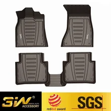 Автомобильные коврики для Audi A3/Q3/Q5/Q7 с 3 Вт индивидуальные специальные резиновые tpe, черный