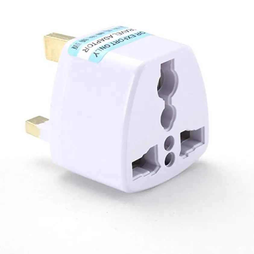 

EPULA 2018 Connector UK plug White Universal US EU AU Converter to UK HK AC Travel Power Plug Charger Adapter