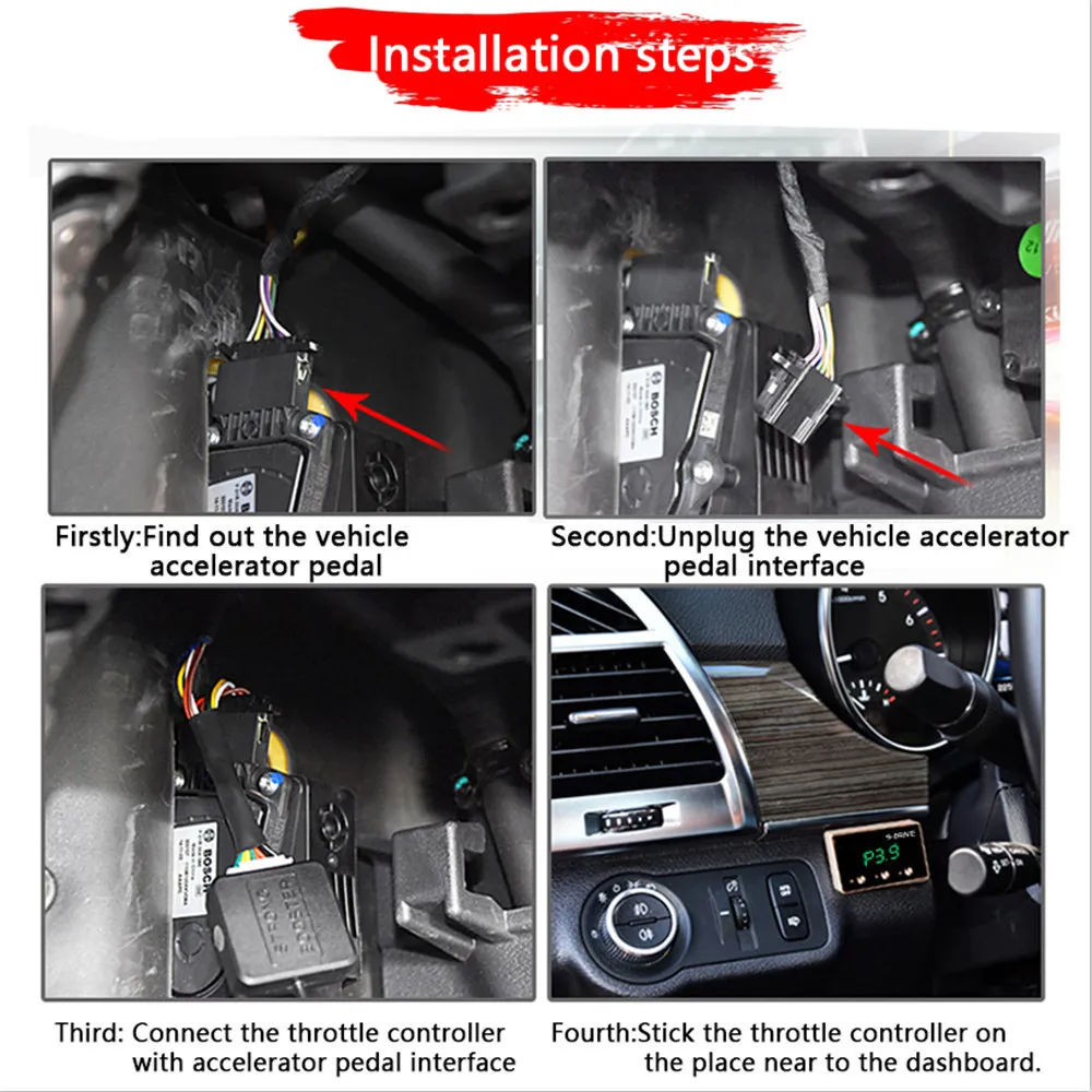 New Car electronic throttle controller for modify tune grooming maintain refit beauty service center Auto gas pedal booster