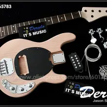 DIY 5 струн электрическая бас-гитара комплект болт-на твердой MX-111 из красного дерева