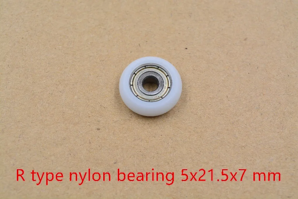 3d printer pulley 5mmx21.5mmx7mm nylon plastic spherical arc ball bearing include 625ZZ R5x21.5x7 1pcs