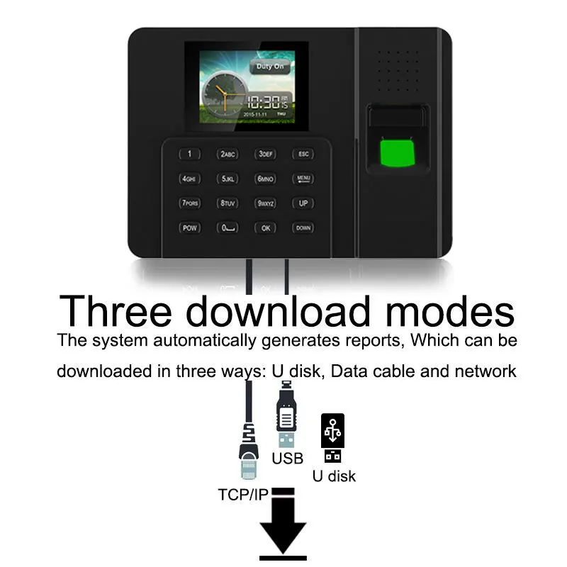 Eseye биометрический отпечаток пальца посещаемость времени система TCP/IP USB Время
