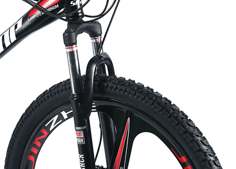 SHANP горный велосипед сталь рамки полностью подвесная рама механические дисковые тормоза 24 скорость Shimano 2" сплава колеса