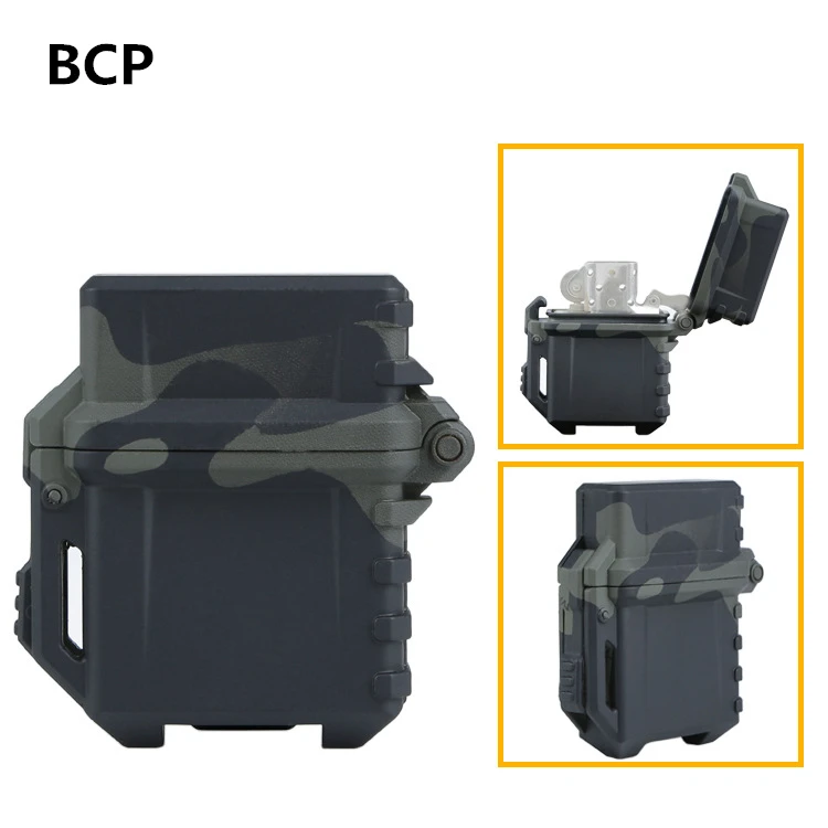 BCP Открытый водонепроницаемый держатель для керосиновая Зажигалка бензиновое масло Зажигалка внутренний бак анти-падение защитный более легкий корпус контейнер - Цвет: BCP