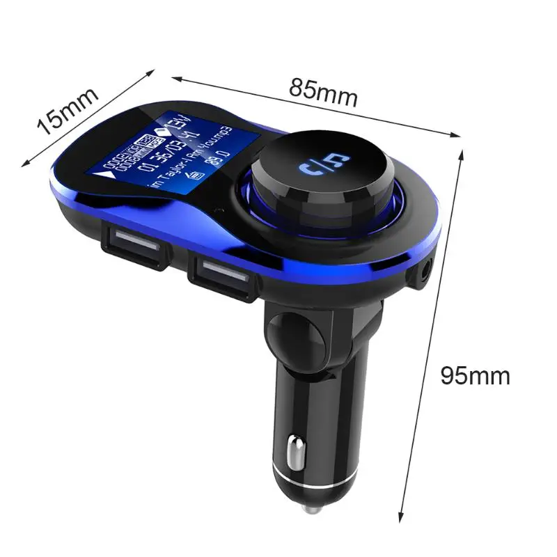 VODOOL 1.4in экран Bluetooth Handsfree автомобильный fm-передатчик комплект U диск TF карта MP3 плеер двойной USB быстрое зарядное устройство Bluetooth автомобильный комплект