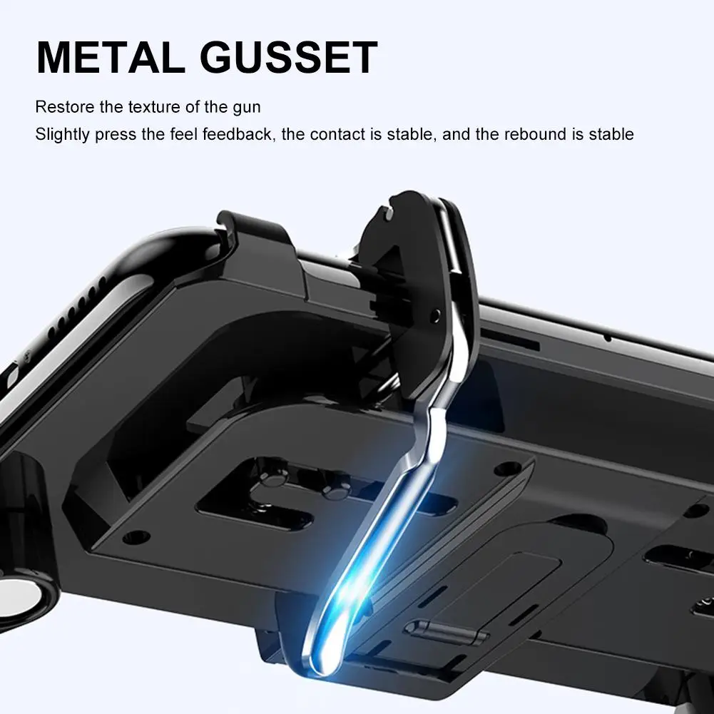  H8 PUBG Helper Mobile Phone Gamepad Metal Button Gaming Controller For PUBG Mobile Joystick Peace E