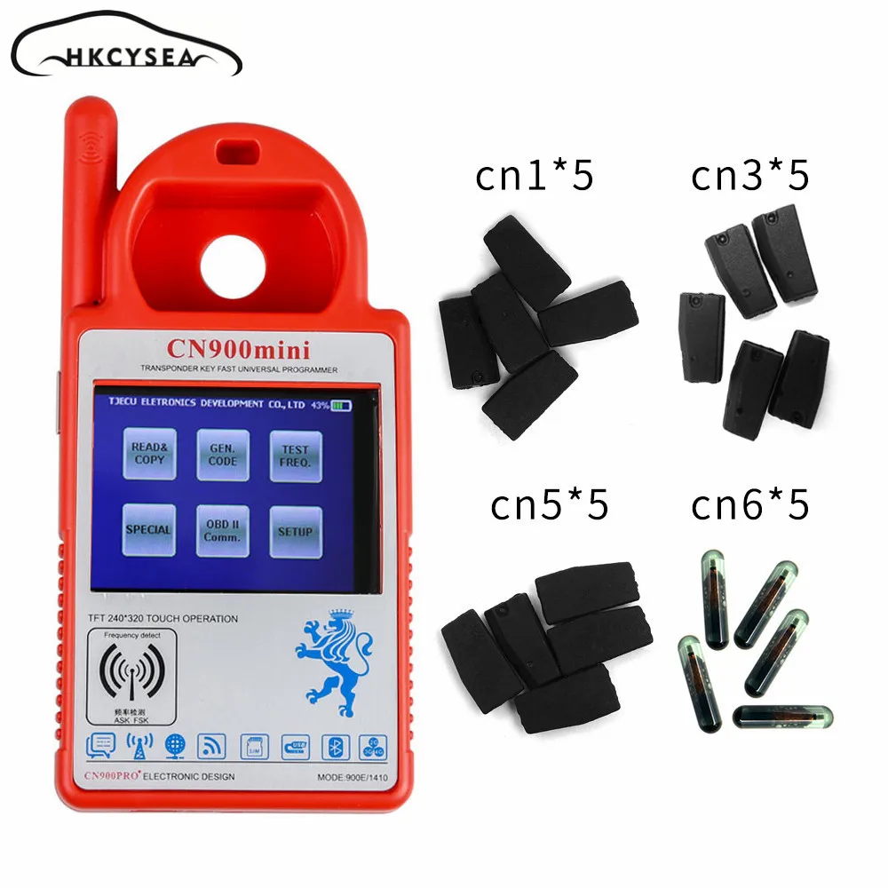 

Newest V1.23 Smart CN900 Mini Transponder Key Copy Machine for 4C 4D 46 48 G Chips with CN1 CN3 CN5 CN6 Chip