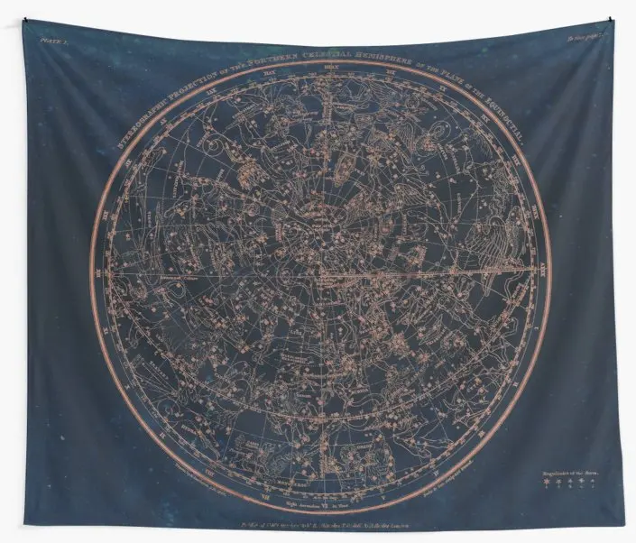 

Constellations of the Northern Hemisphere Wall Tapestry Cover Beach Towel Throw Blanket Picnic Yoga Mat Home Decoration