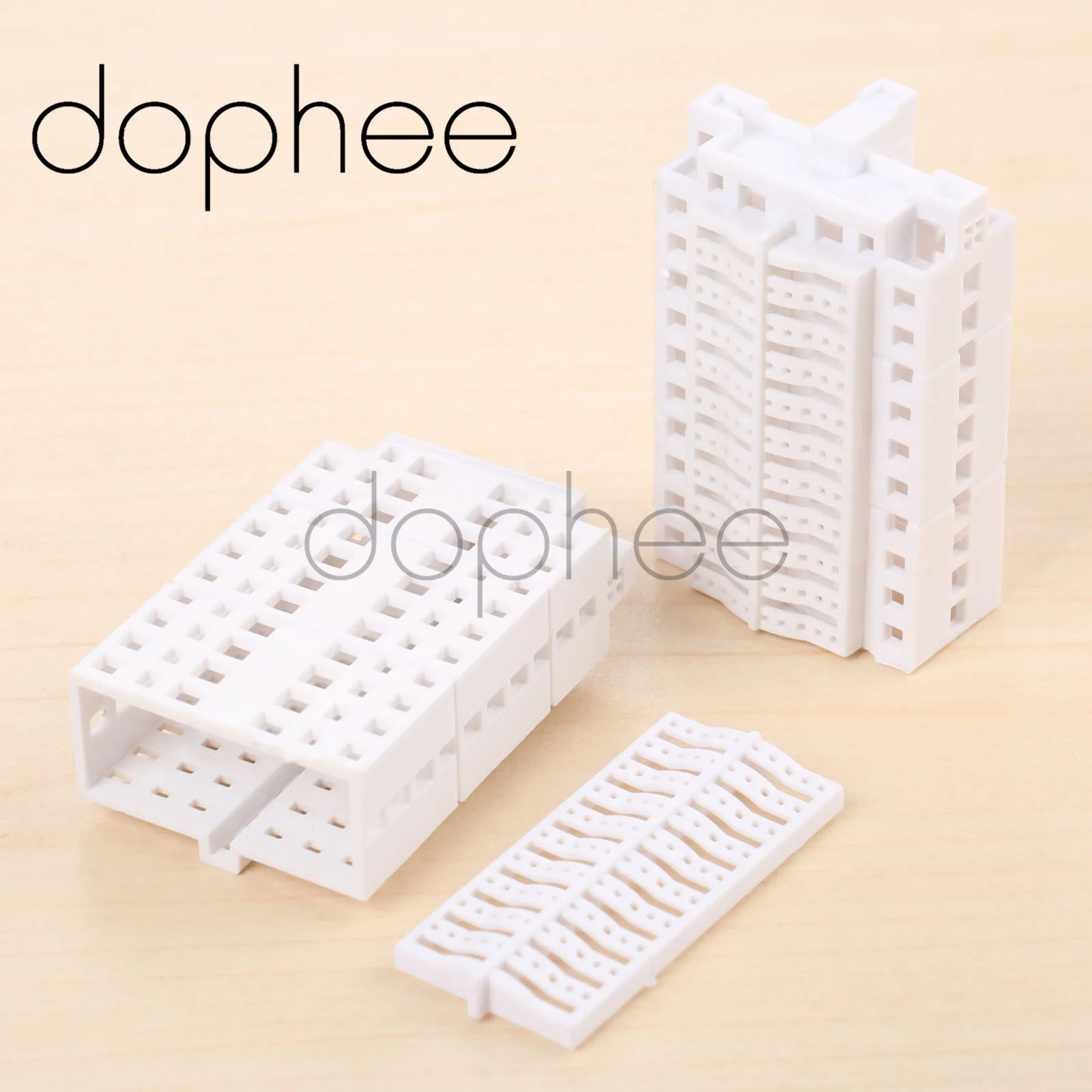 Dophee 5 шт. мини белые высокие пластиковые строительные модели масштаб 1/800 для микро