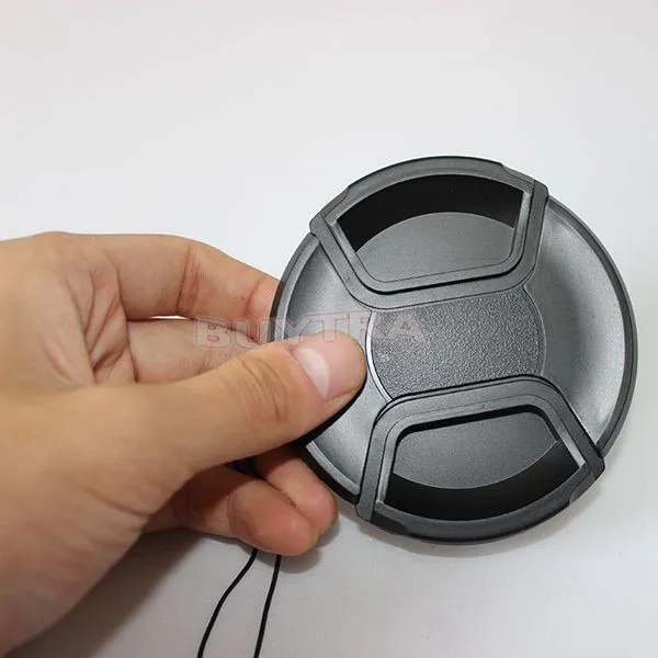 82mm Universal Camera Front Lens Cap Cover For Sony Canon Nikon Lens Filters C3 with Anti-losing Buckle Holder Keeper