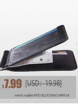 MRF12 RFID Блокировка тонкий кожаный бумажник коровья кожа Передний карман Кредитная карта чехол держатель для карт с удостоверением личности