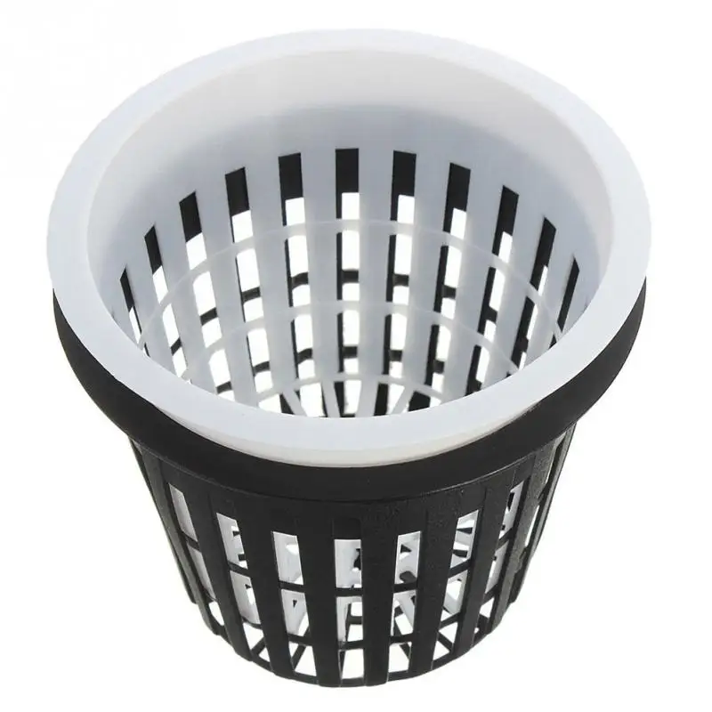 

10Pcs 3 Mesh Pot Net Basket Hydroponic Aeroponic Flower Container Plant Grow Pot Cup Flowerpot