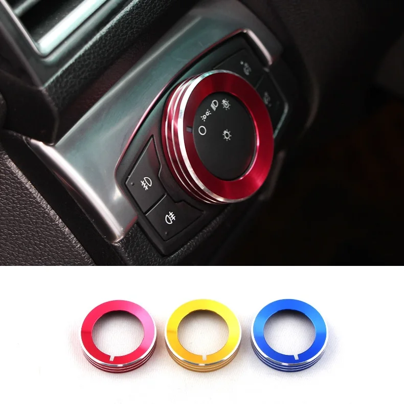 

console front head lamp light adjustment switch button ring for Ford Explorer