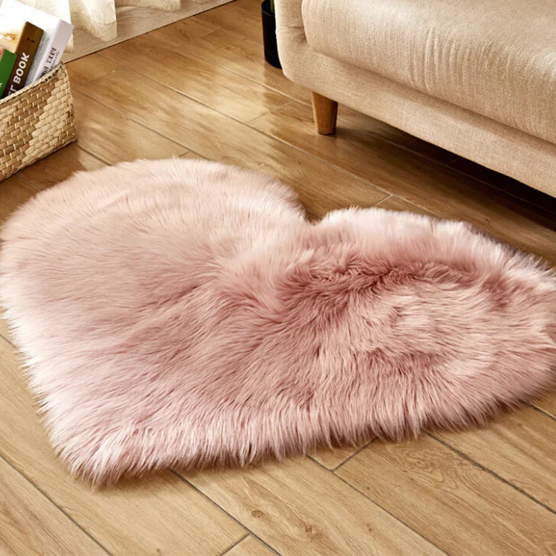 Aliexpress buy heart half round rugs wool imitation sheepskin