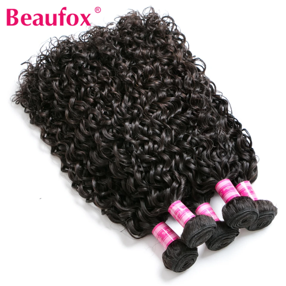 Beaufox Water Wave Bundles With Closure Remy Human Hair Bundles With Closure Brazilian Hair Weave Bundles With Closure 4pcs/Lot Beaufox Water Wave Bundles With Closure Remy Human Hair Bundles With Closure Brazilian Hair Weave Bundles With Closure 4pcs/Lot