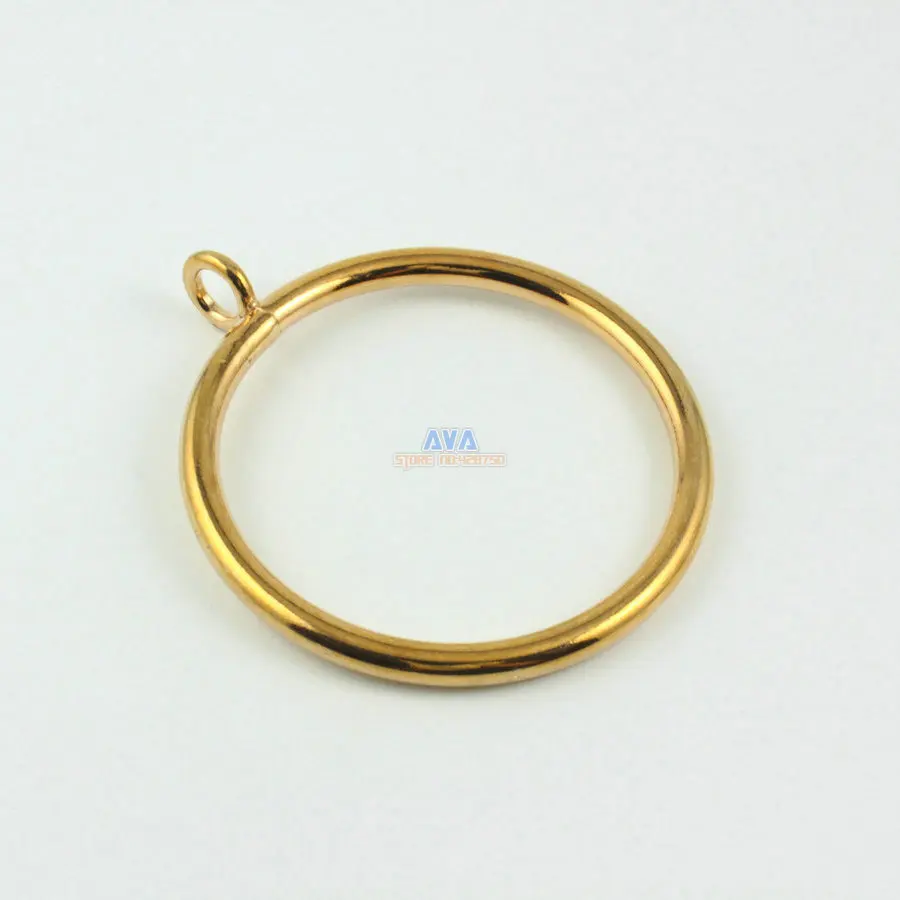 10 Pieces 55mm Gold Curtain Rings Curtain Sliding Hook Rings