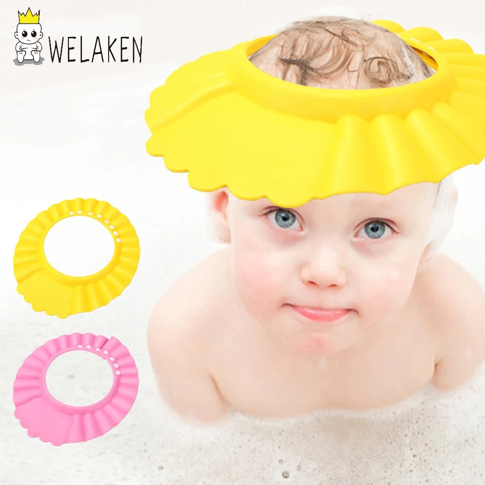 Adjustable Toddler Shower Cap Kids Bath Visor Hat Baby Care Protect