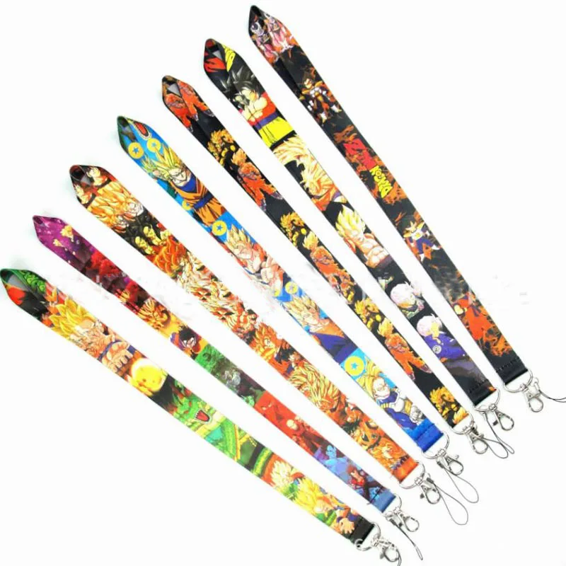 

1 Pc Hot sale Cartoon Dragon Ball Lanyard Keys ID Cell Phone Neck Strap Toys Action Figure Toy Gift