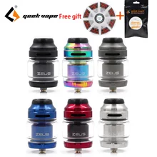 Original Vape tank Geekvape Zeus X RTA 4.5ml tank with 810 Delrin drip tip Electronic cigarette atomizer vs zeus rta zeus dual цена Original Vape tank Geekvape Zeus X RTA 4.5ml tank with 810 Delrin drip tip Electronic cigarette atomizer vs zeus rta zeus dual цены онлайн