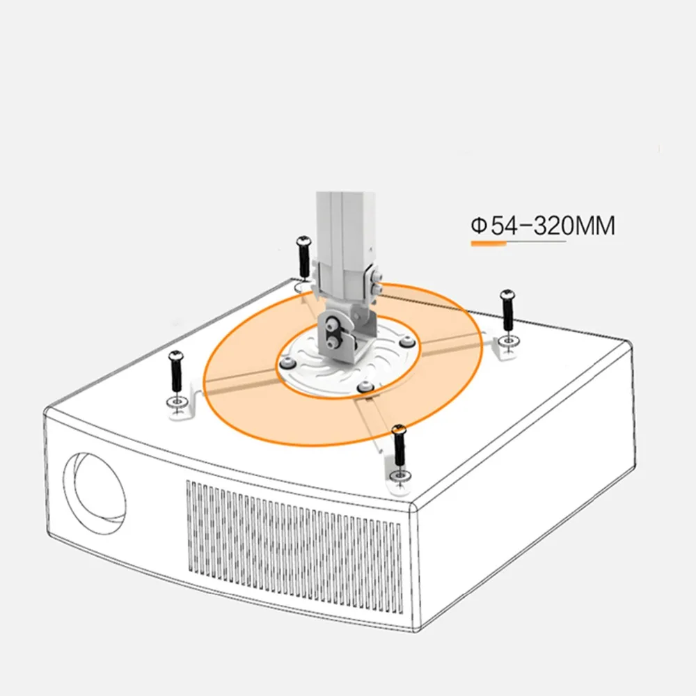 CRENOVA Регулируемый проектор потолочное крепление загрузка 5 кг крыша проектор кронштейн для видео ProjectorXPE660 A76 YG520