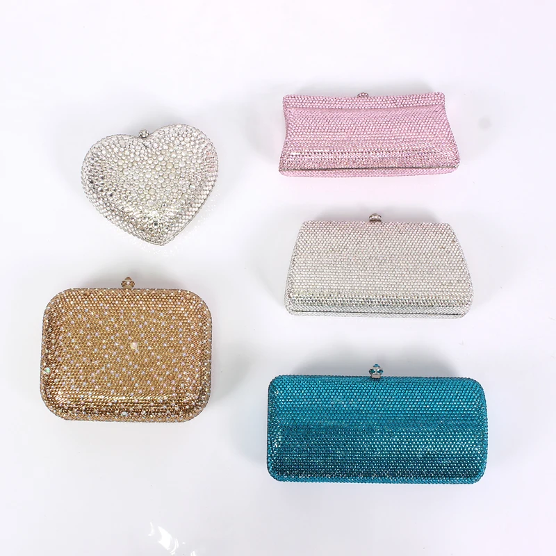 

Promotion cheap price evening crystal crossbody bag chain wedding women party bags(FC-1007)