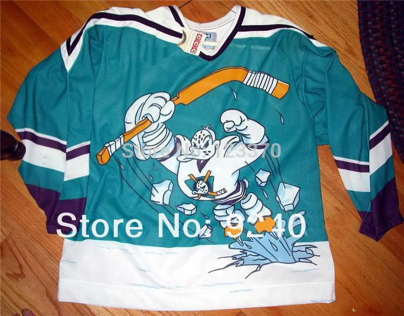 blank/custom 95-96 Throwback Anaheim Mighty Ducks Wild Wing Alternate Jersey cheap authentic sports jerseys sewn any NO./Name