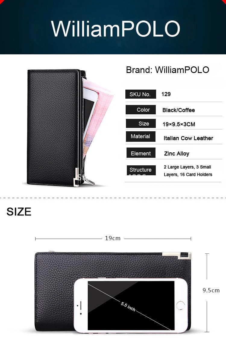 designer leather wallet