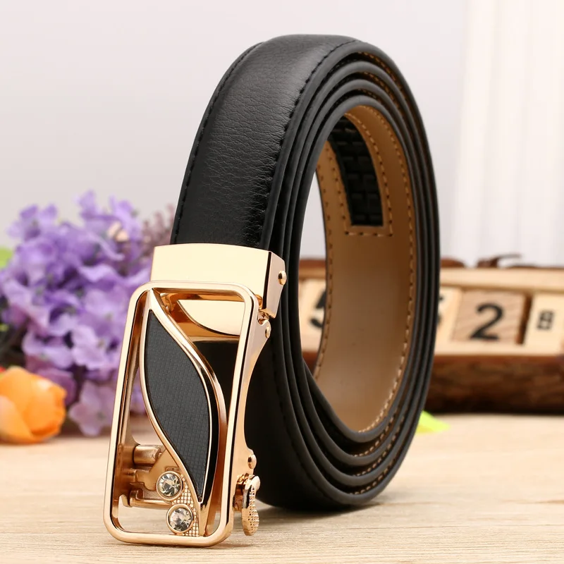 Automatic Reversible Buckle Leather Belts 2