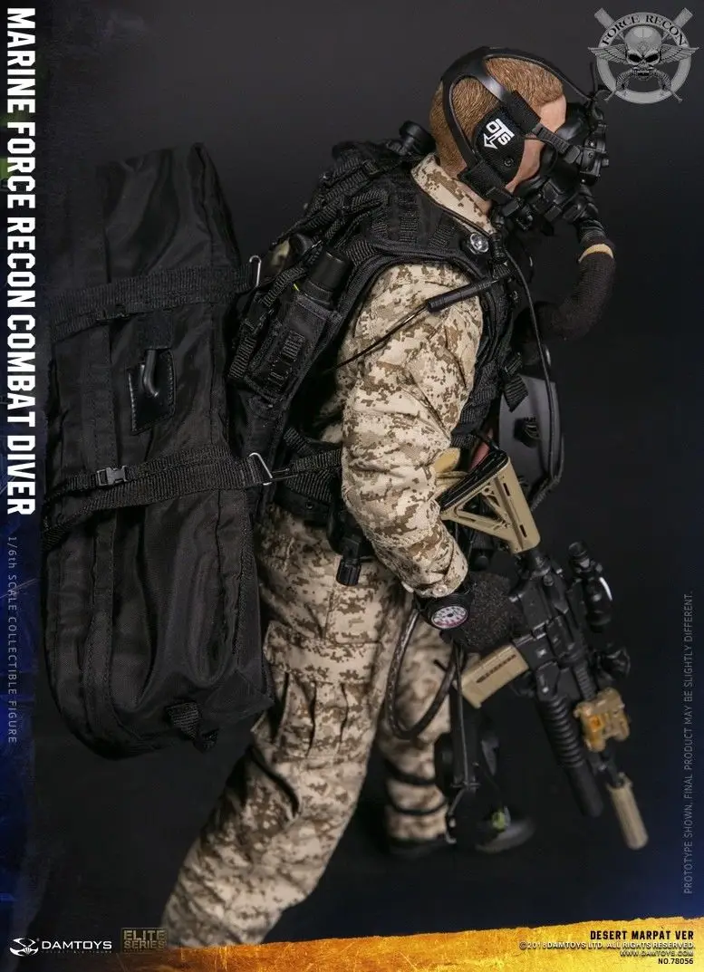 DAMTOYS плотина 1/6 78056 USMC морской силы Рекон боевой DIVER Пустыня MARPAT VER 12 дюймов Коллекционные фигурки