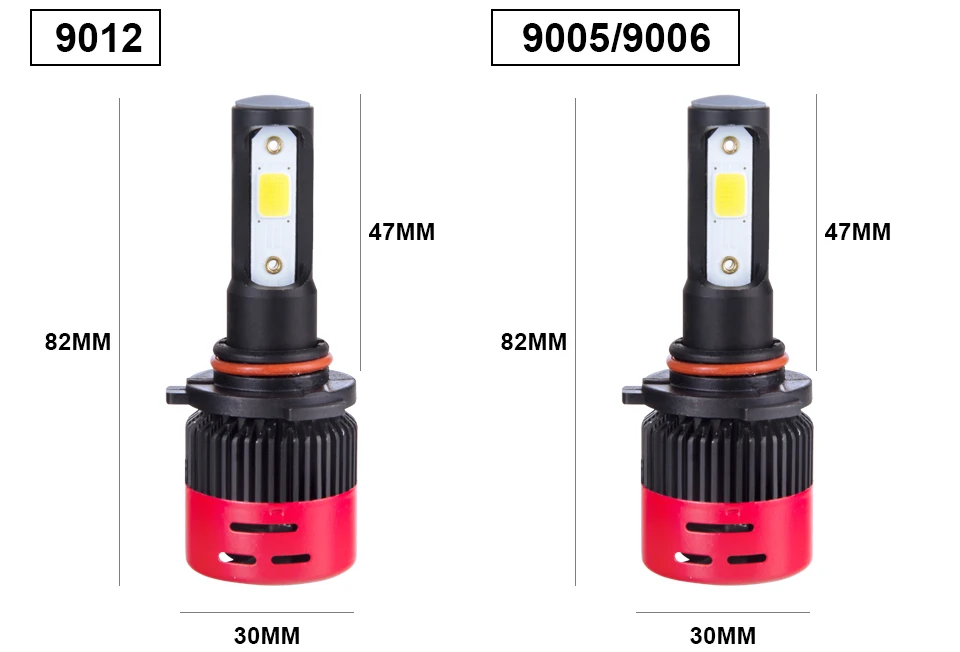 Mini H7 Led Bulb H4 Led Car Headlight 12V 72W 8000LM H1 H3 H8 H9 H11 LED Car Lights 6500K 9005 9006 9012 COB Chips Led Lamp Auto (14)