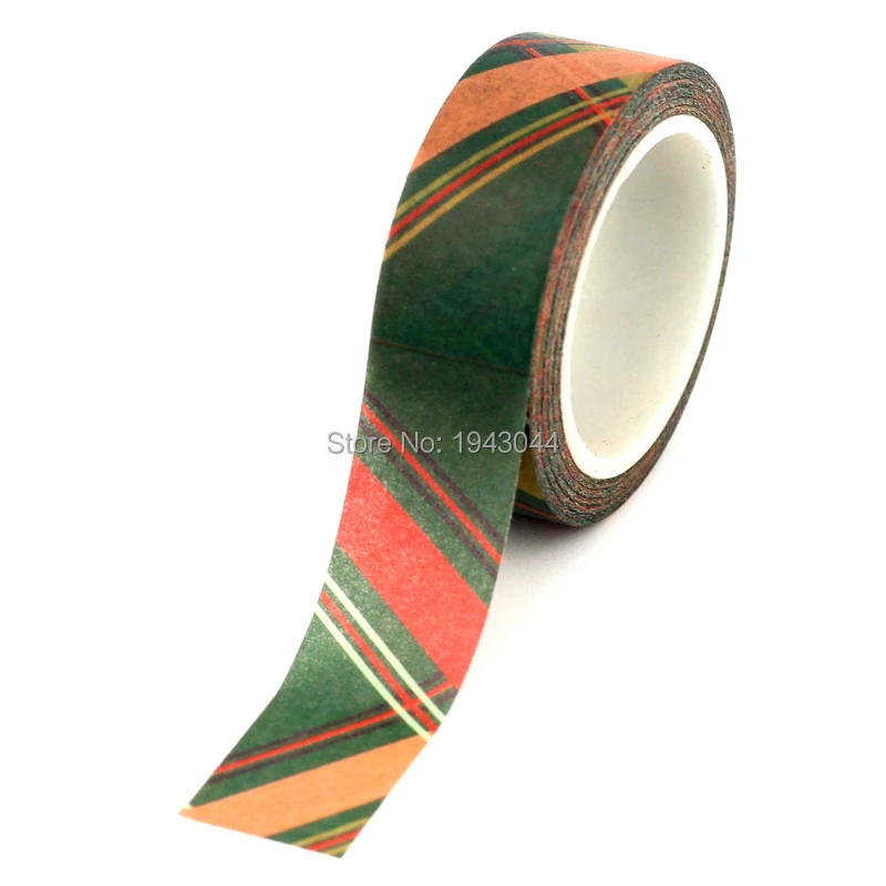 

2PCS/lot Ceramic tile Washi Tape Paper Green Cross Masking Tape Adhesive Tapes Sticker Decorative Stationery Tape 1.5cm*10m/roll