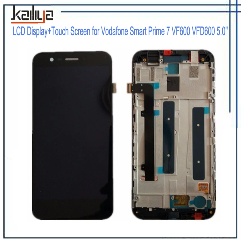 

LCD Display with Frame for Vodafone Smart Prime 7 VFD600 VF600+5.0''Touch Screen Digitizer Assembly Replacement Black