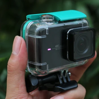 

Green 40M Diving Waterproof Case for Xiaomi Yi 4K 4K+ yi Lite Action Camara Protective Housing Case For Yi 4K Camera Accessories