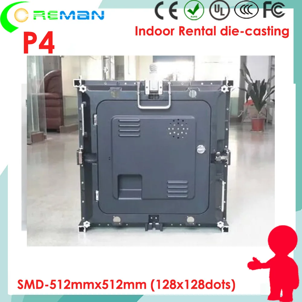 Promotion price P4 led video wall indoor stage background p4mm pixel 4mm smd rental ph4 | Электронные компоненты и