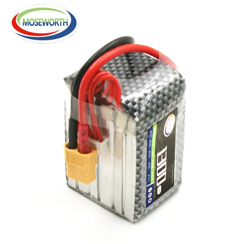 

MOSEWORTH 6S RC Li-Poly Battery 22.2V 1300mAh 40C 80C LiPo Battery For RC Helicopters Quadcopter Boats Cars Airplane