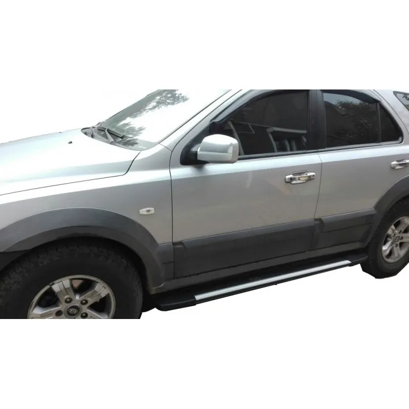 Боковые пороги(подножки) для Kia Sorento(2002-2010) zaliv ELEGANS-KSorento