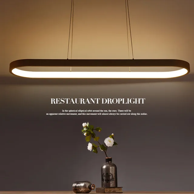 Personality originality led restaurant chandelier modern minimalist cafe bar lighting clothing store office lighting fixture