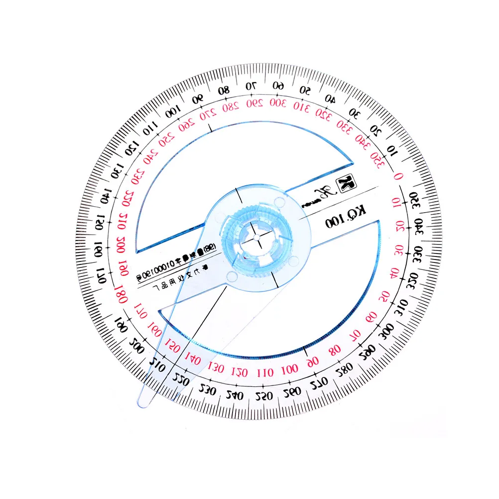 

360 Degree 10cm Protractor Angle Finder Sewing Student Office Engineer Tools Gift High Quality
