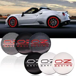 4 шт. 56 мм O.Z OZ Racing значок логотипа автомобиля Эмблема центра колеса колпаки ступицы колеса центр крышки Стикеры значок для автомобильного